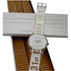 orologio Swatch white card...