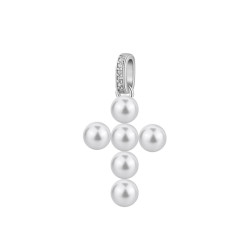 charm Fancy croce perle...