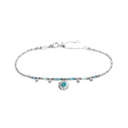 bracciale Marlù maglia chicco di riso con sole pendente