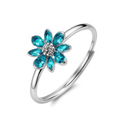 anello Fancy fiore zirconi mix