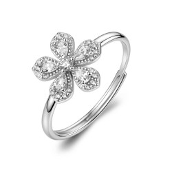 anello Fancy fiore zirconi mix