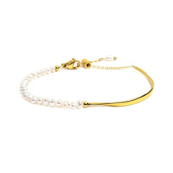 bracciale Marlù semirigido con perle