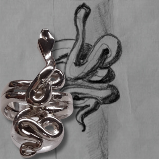 Anello Serpente Rinascita
